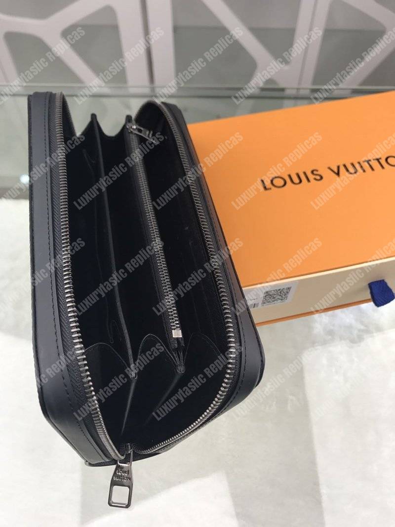 LV Zippy XL Wallet Monogram Eclipse Canvas