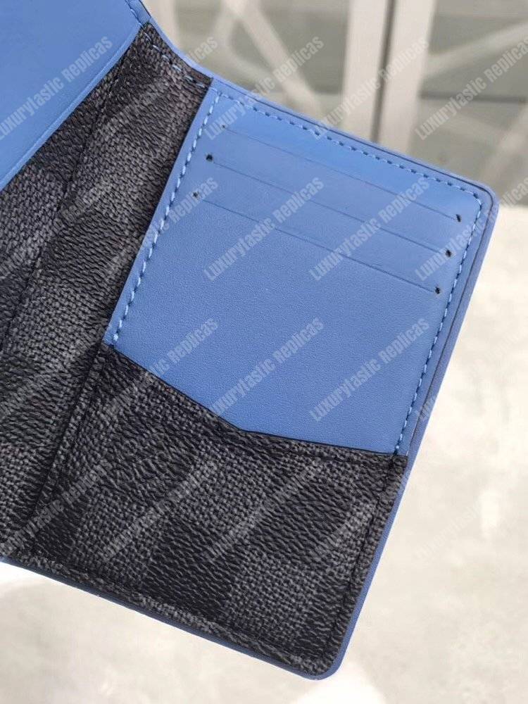 LV Pocket Organizer Damier Graphite Canvas Blue