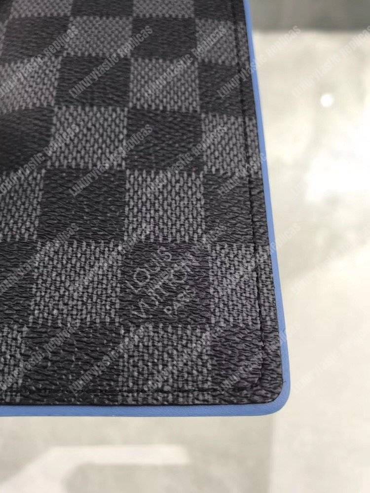 LV Pocket Organizer Damier Graphite Canvas Blue