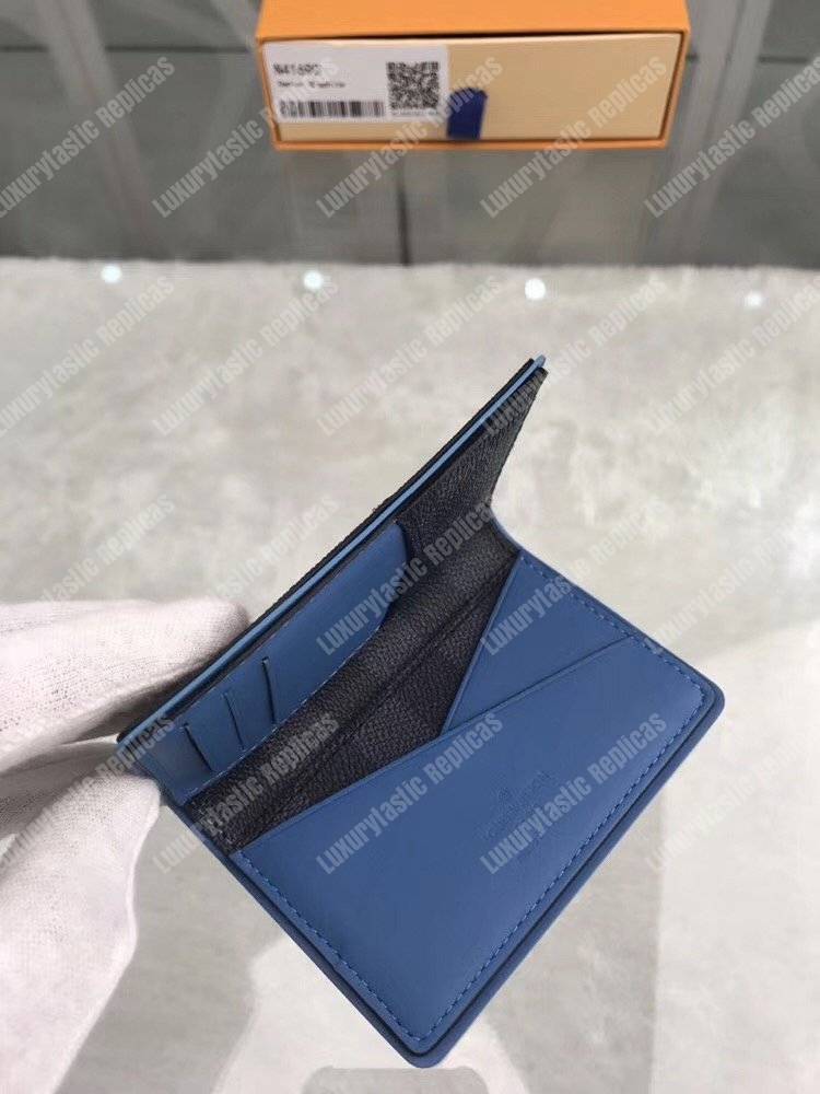 LV Pocket Organizer Damier Graphite Canvas Blue