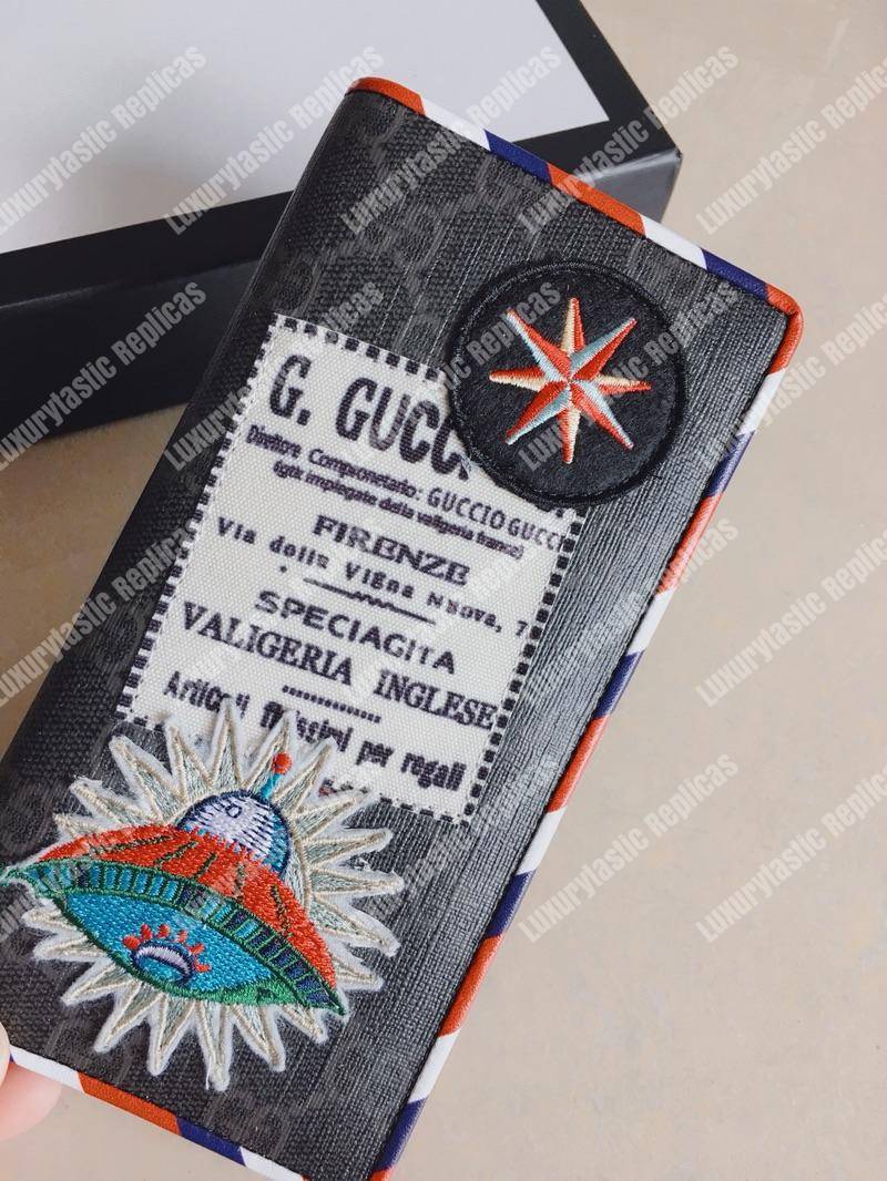 G*u*i night courrier gg sup*e long wallet black