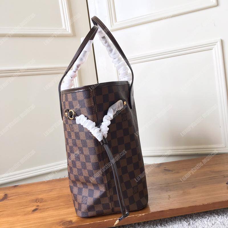 LV Neverfull MM Damier Ebene Cherise