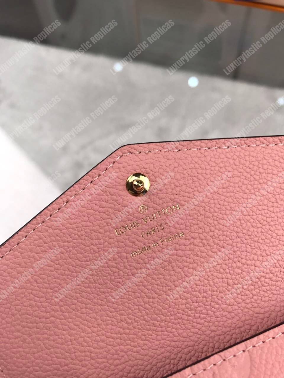 LV Key Pouch Monogram Empreinte Rose Poudre