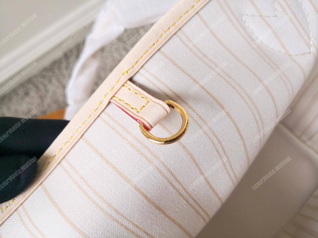 LV Neverfull MM Damier Azur Beige