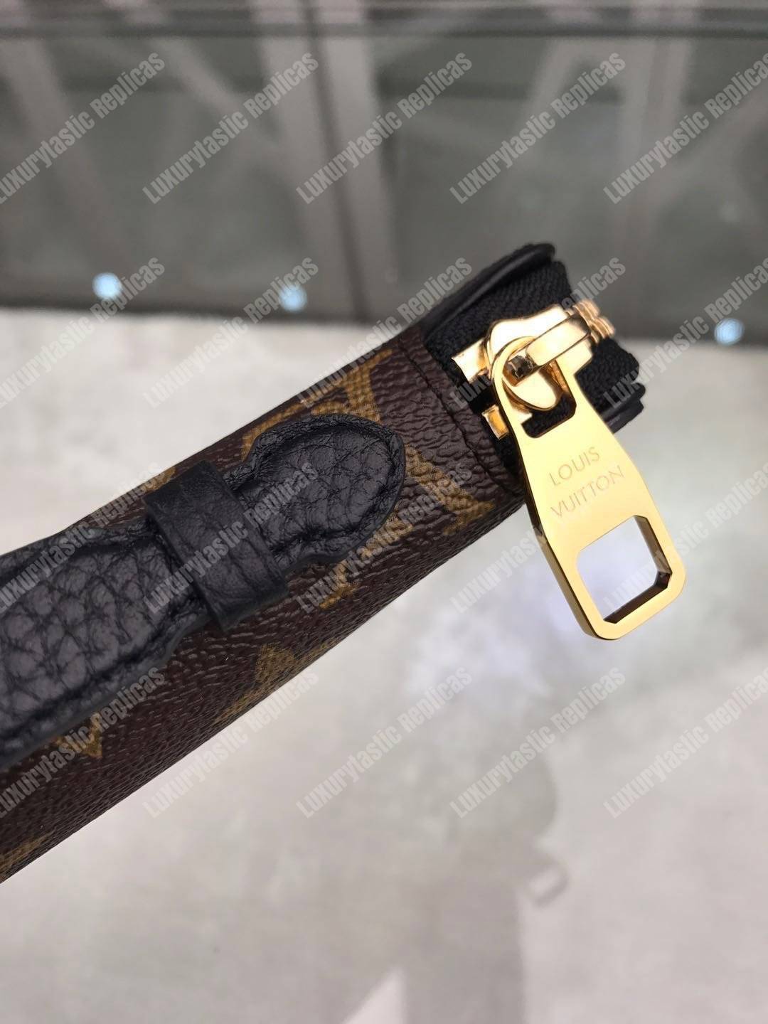 LV Daily Organizer Wallet Monogram Macassar Noir