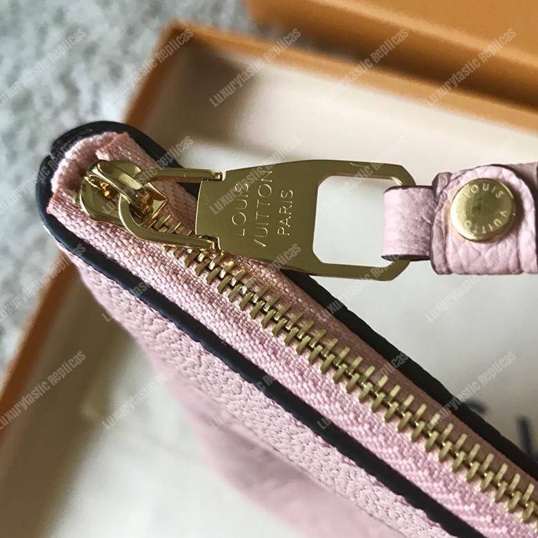 LV Daily Pouch Monogram Empreinte Rose Poudre