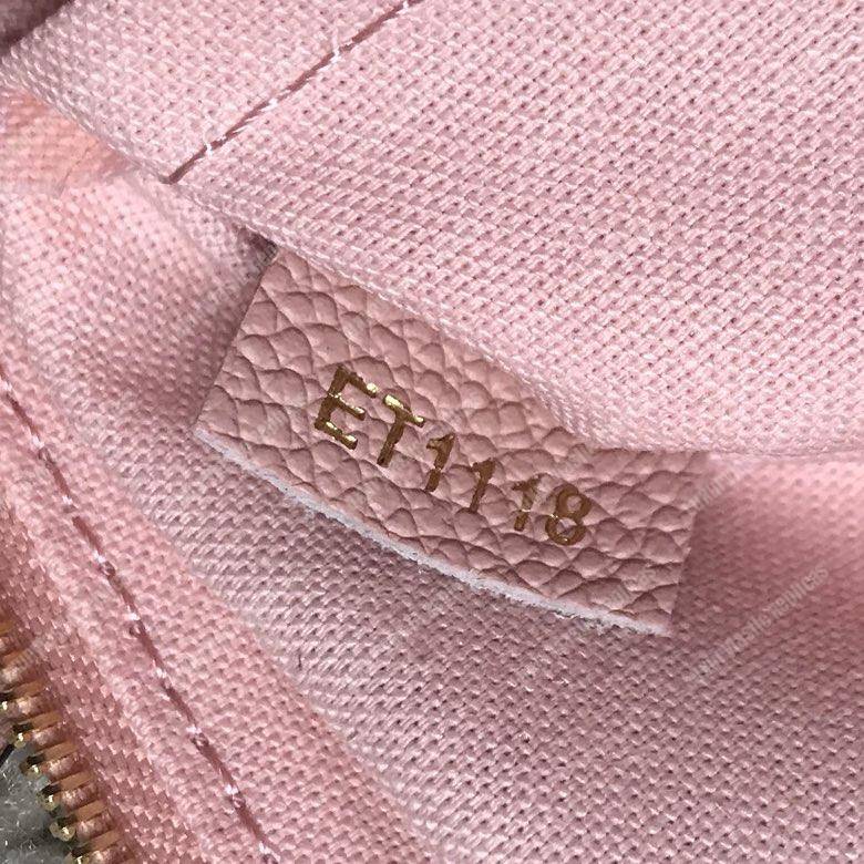 LV Daily Pouch Monogram Empreinte Rose Poudre