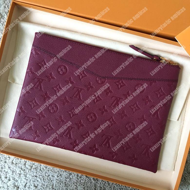 LV Daily Pouch Monogram Empreinte Flamme