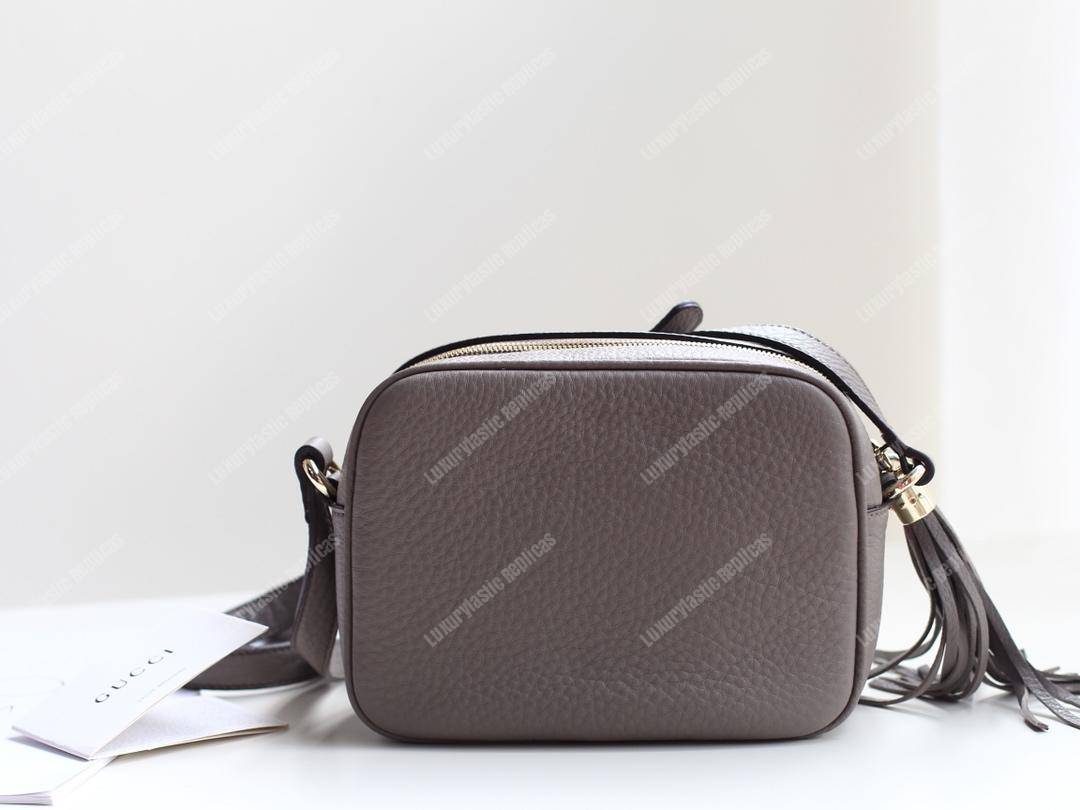 G*u*i soho small leather disco bag grey