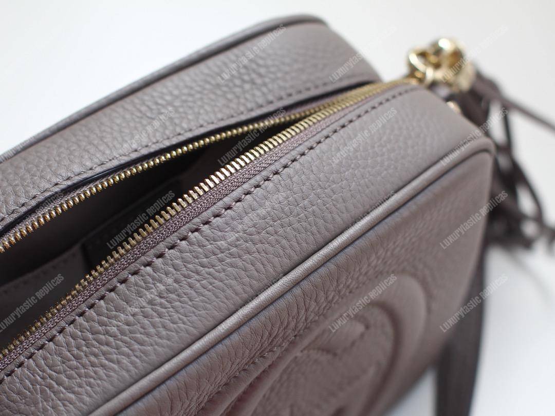 G*u*i soho small leather disco bag grey