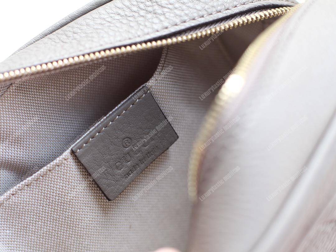 G*u*i soho small leather disco bag grey