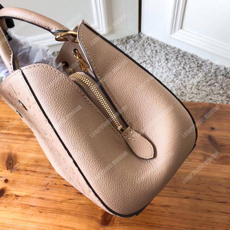 LV Montaigne BB Monogram Empreinte Leather Papyrus