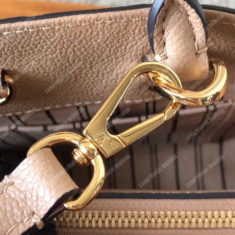 LV Montaigne BB Monogram Empreinte Leather Papyrus