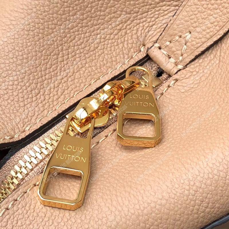 LV Montaigne BB Monogram Empreinte Leather Papyrus