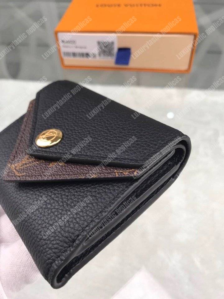 LV Double V Compact Wallet Noir