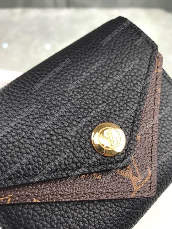 LV Double V Compact Wallet Noir