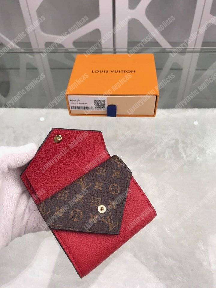 LV Double V Compact Wallet Rubis