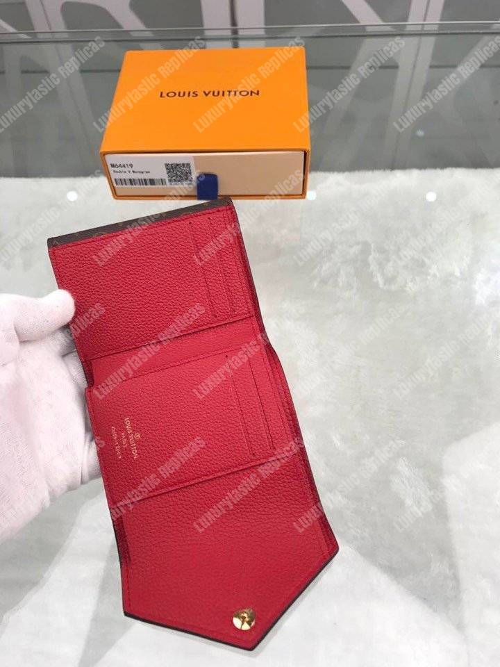 LV Double V Compact Wallet Rubis