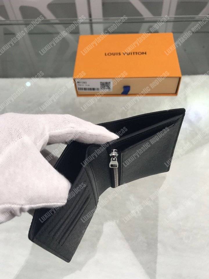 LV Regular Wallet Taiga Black
