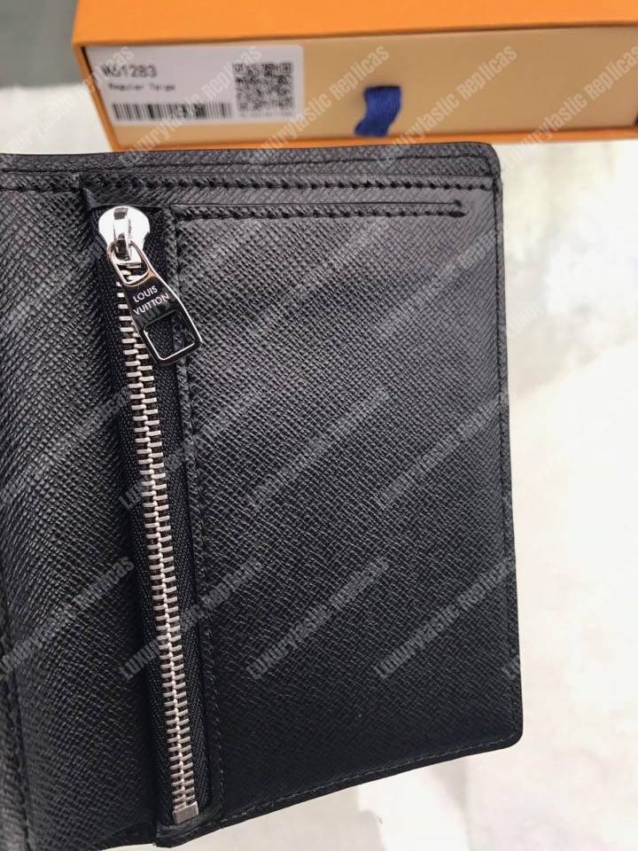 LV Regular Wallet Taiga Black