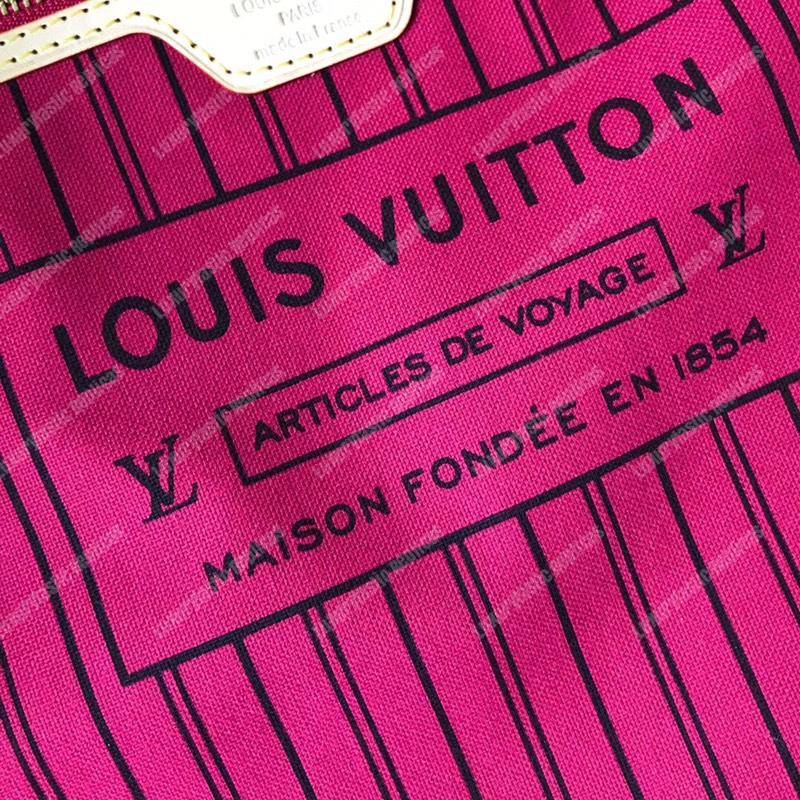 LV Neverfull MM Monogram Pivoine