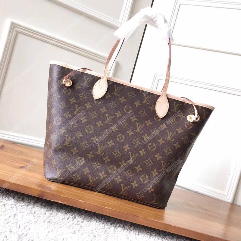 LV Neverfull MM Monogram Pivoine