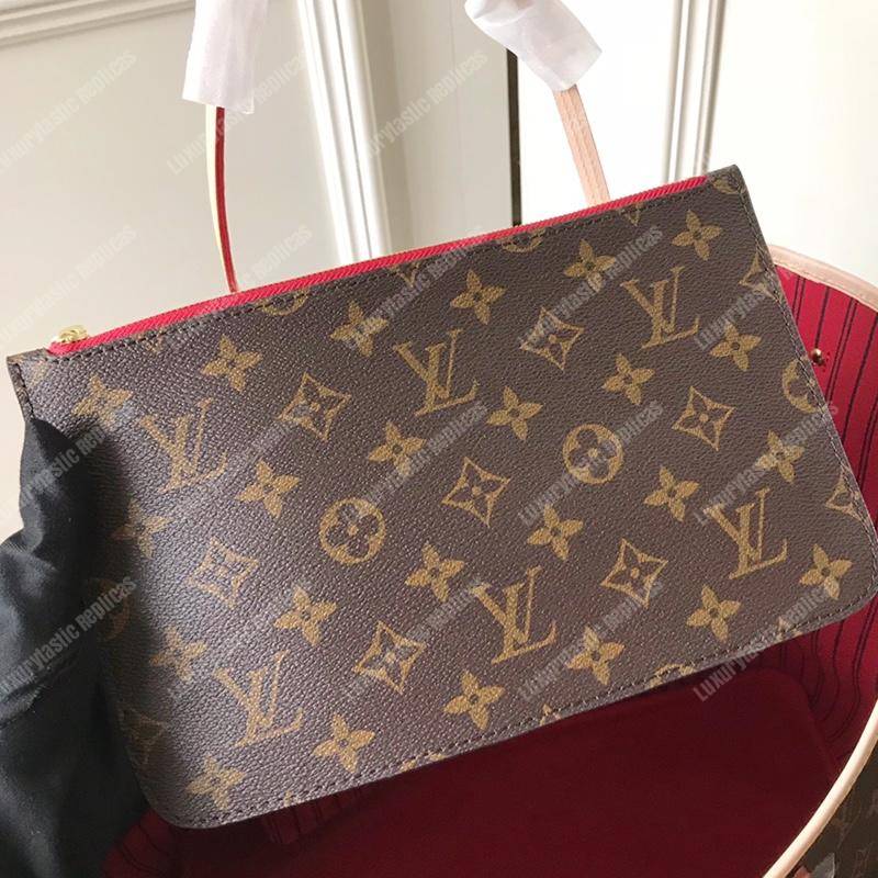 LV Neverfull GM Monogram Cherise
