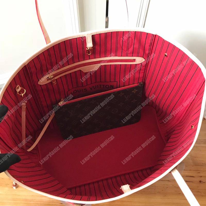 LV Neverfull GM Monogram Cherise