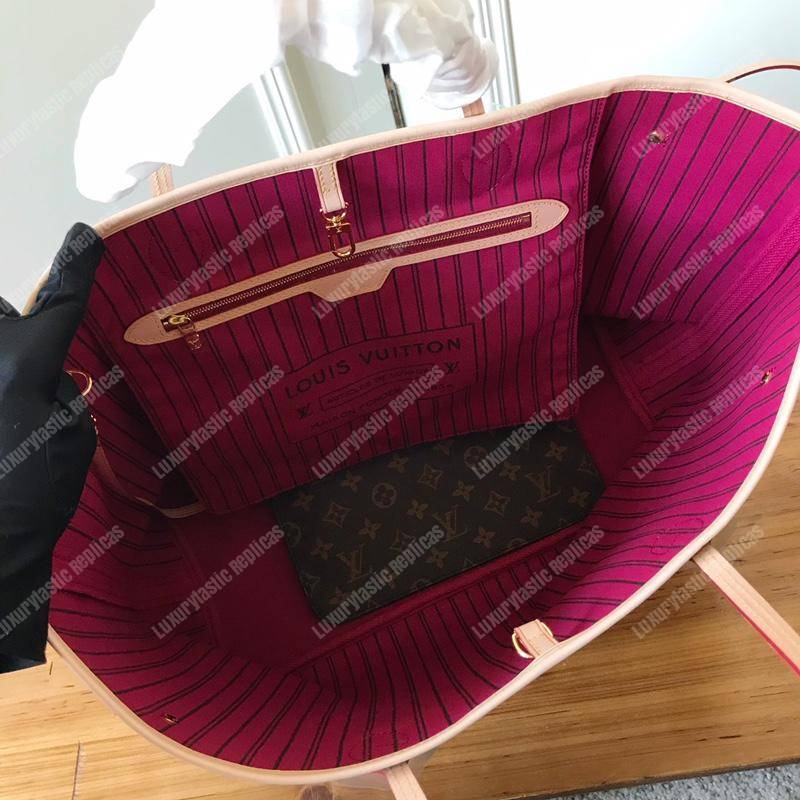 LV Neverfull GM Monogram Pivoine