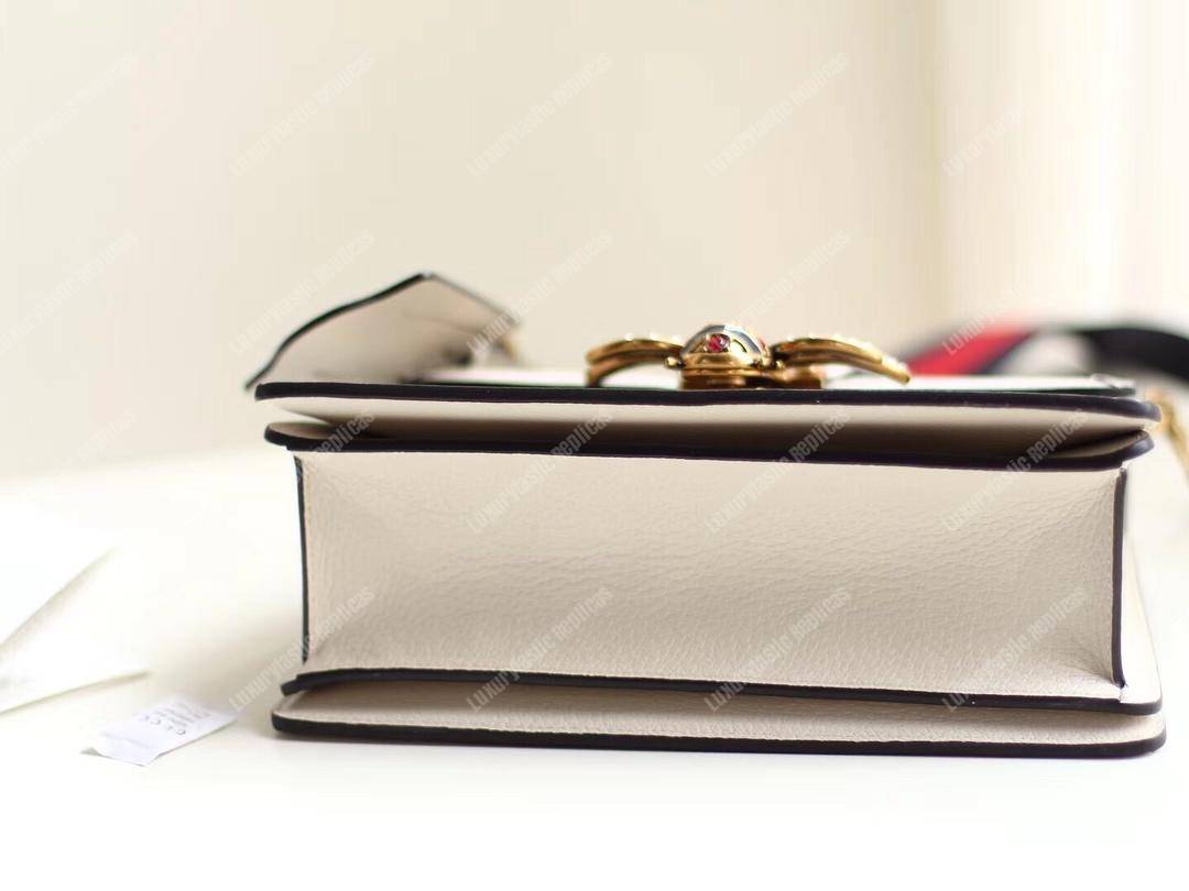 G*u*i queen margaret gg small top handle bag white