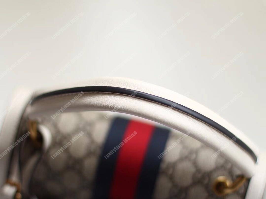 G*u*i queen margaret gg small top handle bag white