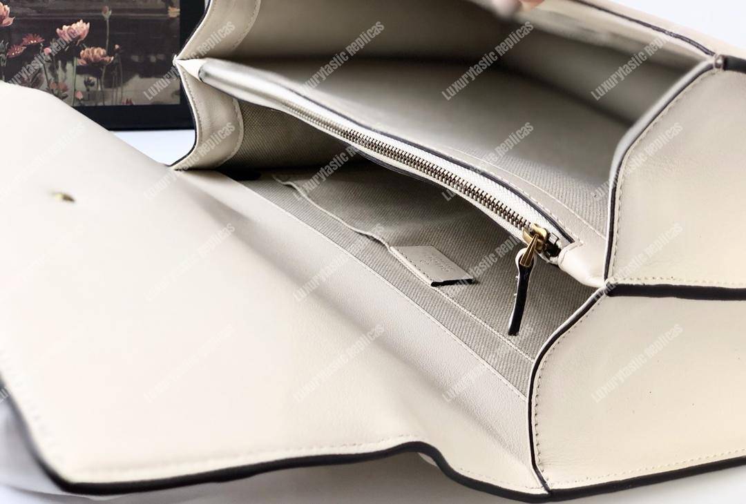 G*u*i dionysus large smooth leather bamboo top handle bag blue/green/red