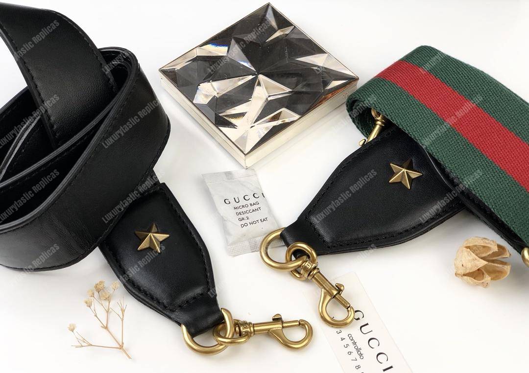 G*u*i dionysus medium smooth leather bamboo top handle bag black