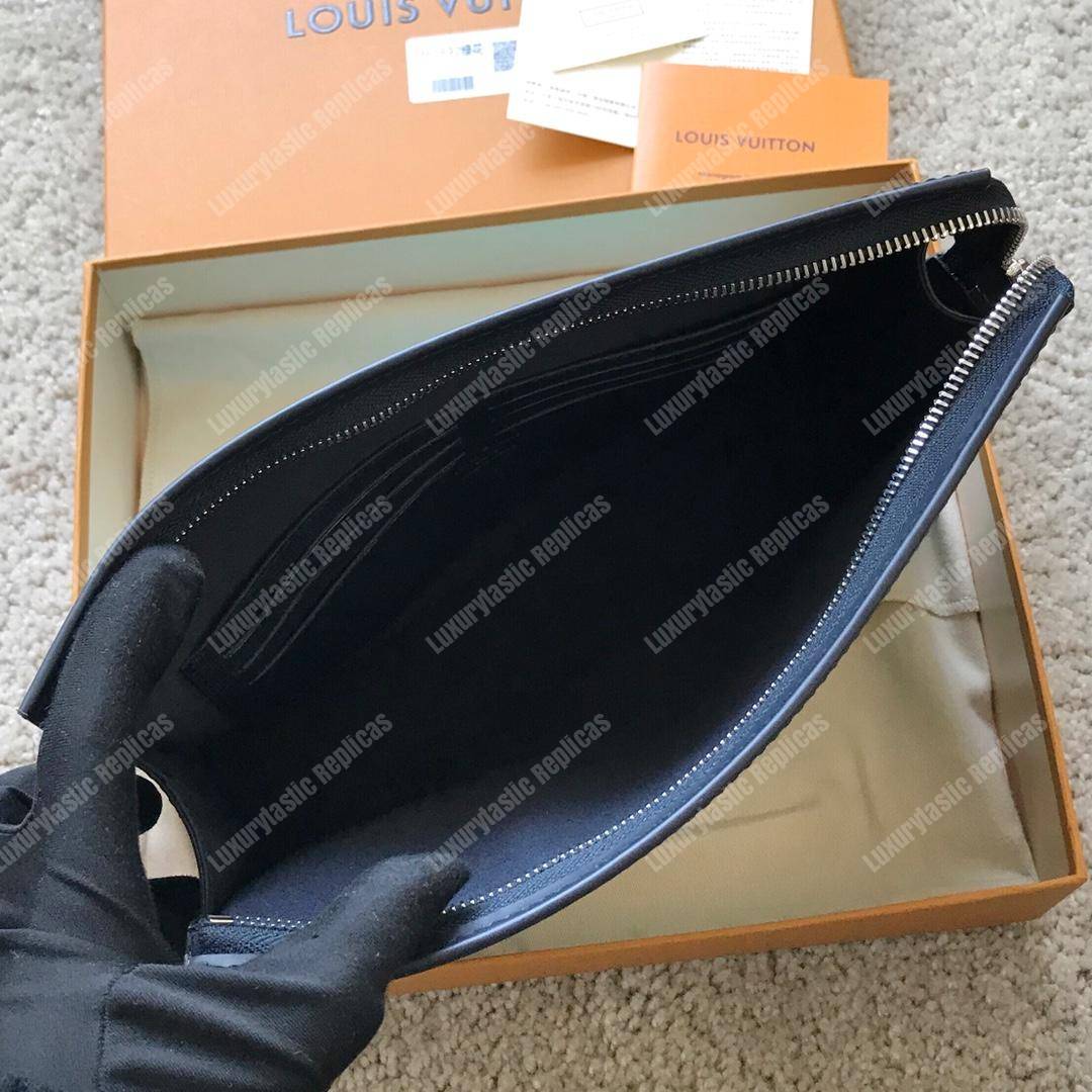 LV Pochette Voyage MM Monogram Turquoise