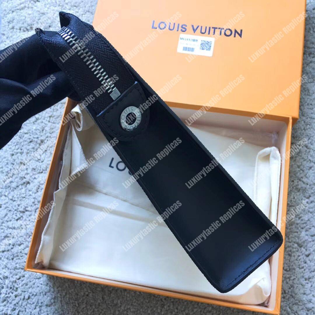 LV Pochette Voyage MM Monogram White Blue