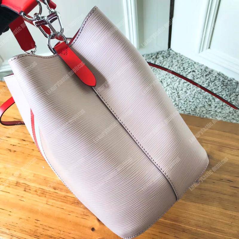 LV NéoNoé Epi Leather Rose Ballerine