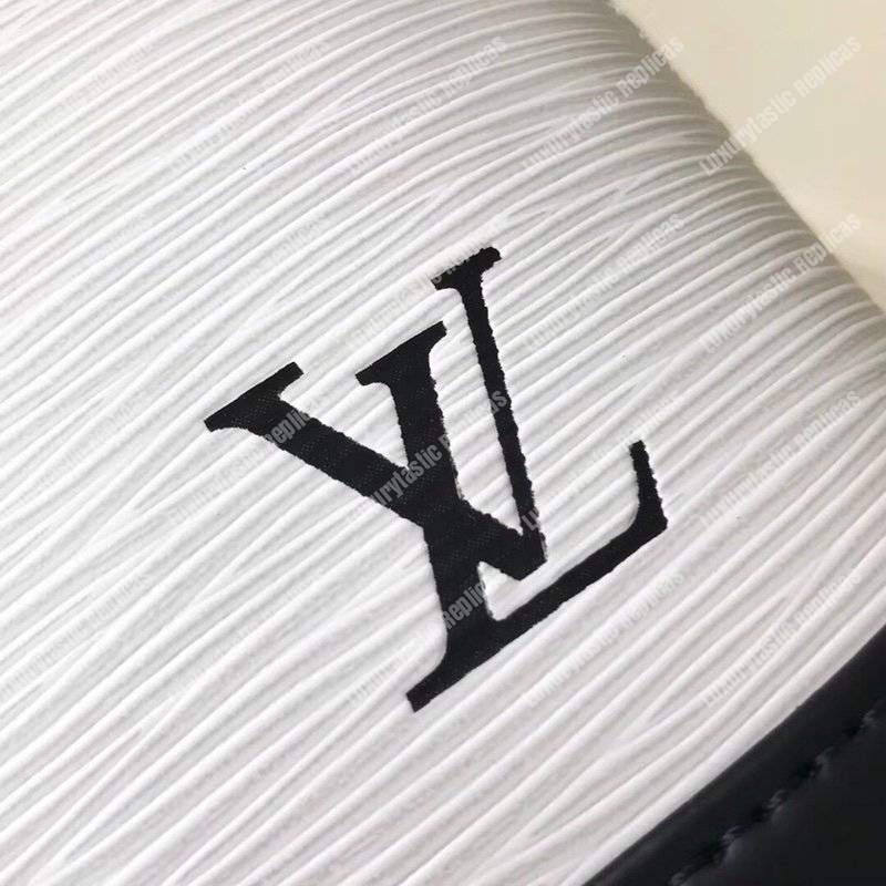 LV Alma BB Epi Leather Two-Tone White