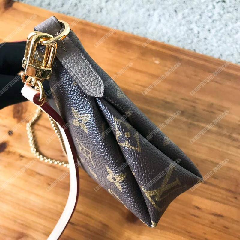LV Pallas Clutch Bag Monogram Brown