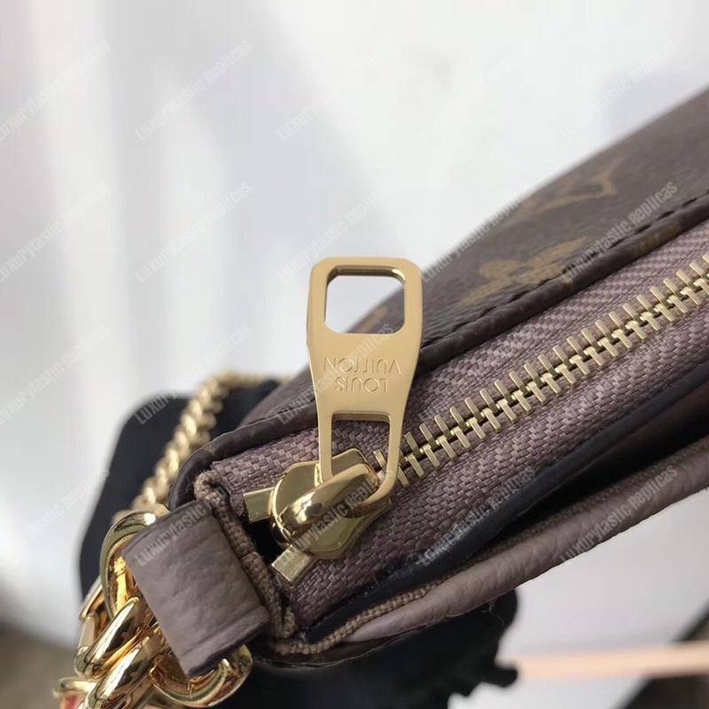 LV Pallas Clutch Bag Monogram Brown
