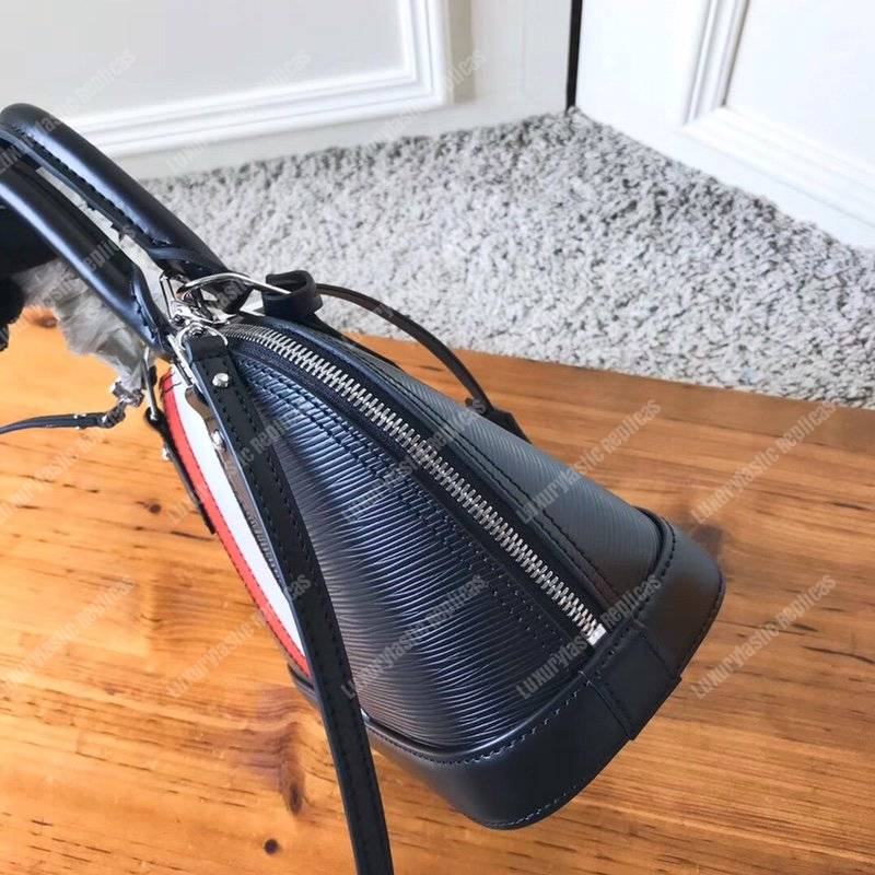 LV Alma BB Epi Leather Two-Tone Black