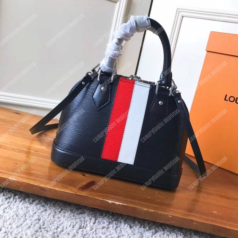 LV Alma BB Epi Leather Two-Tone Black