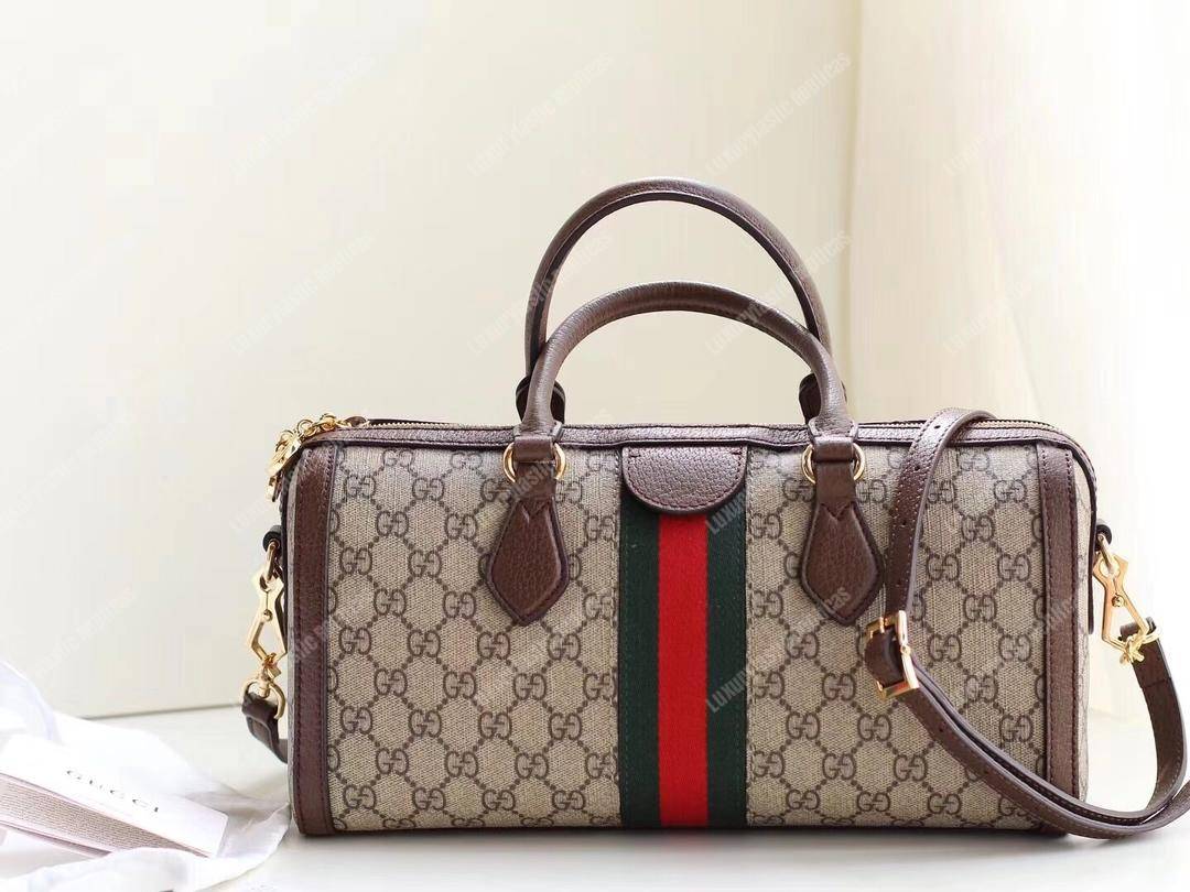 G*u*i ophidia medium top handle bag gg sup*e canvas