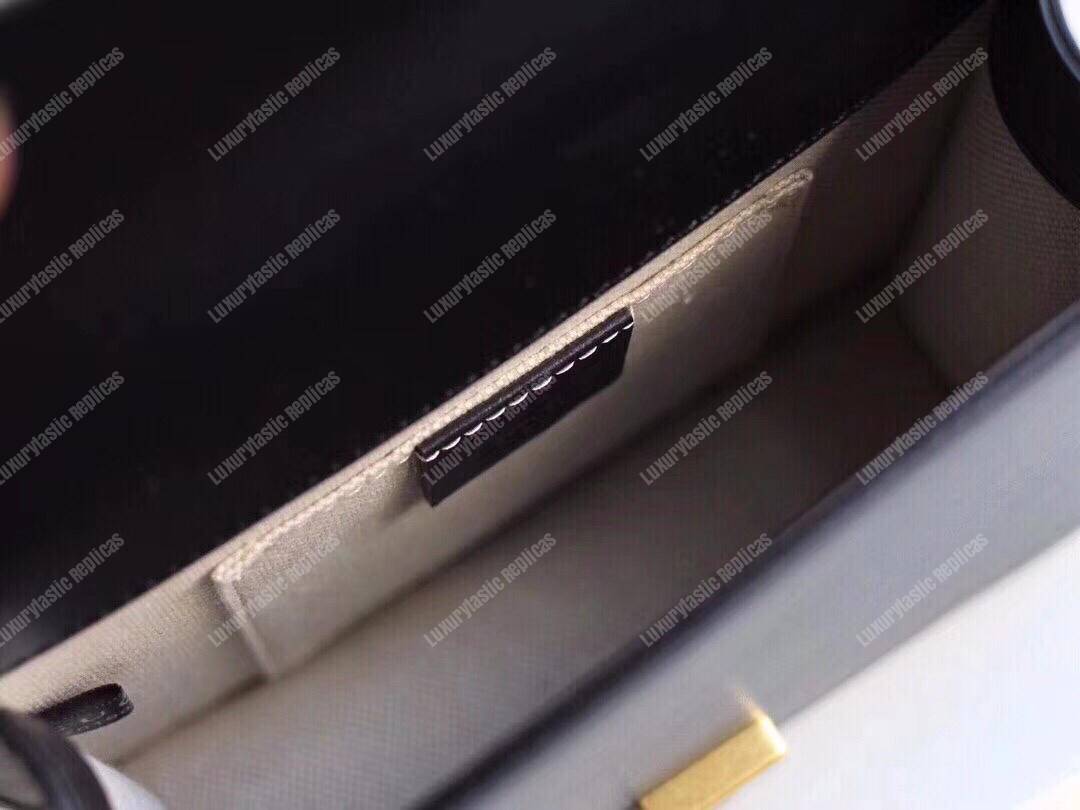 G*u*i gg small marmont leather shoulder bag black