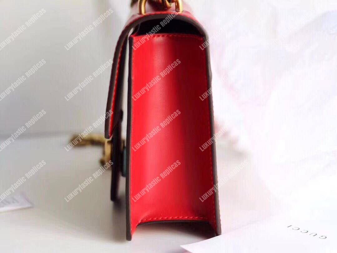 G*u*i gg small marmont leather shoulder bag red