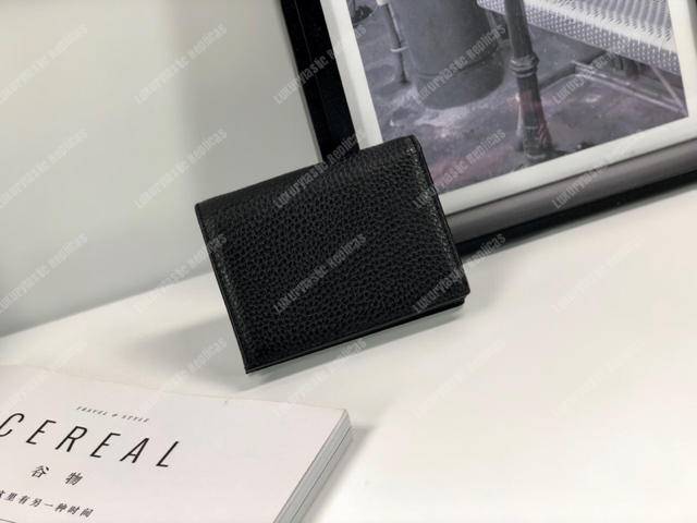 G*u*i garden leather wallet black with butterfly