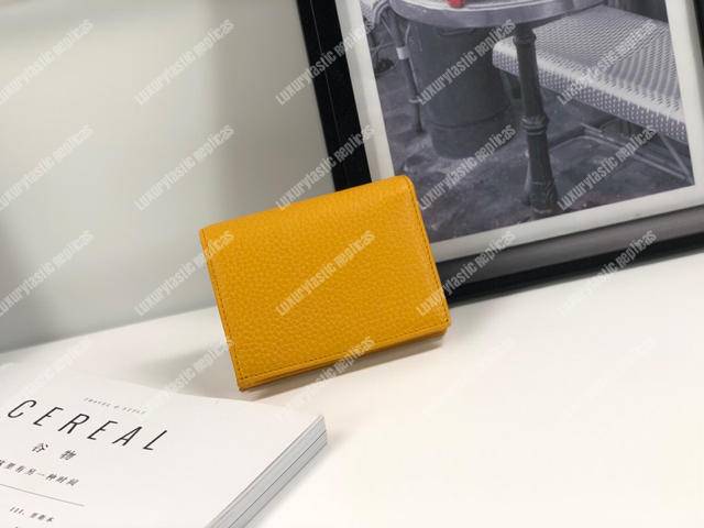 G*u*i garden leather wallet yellow with butterfly