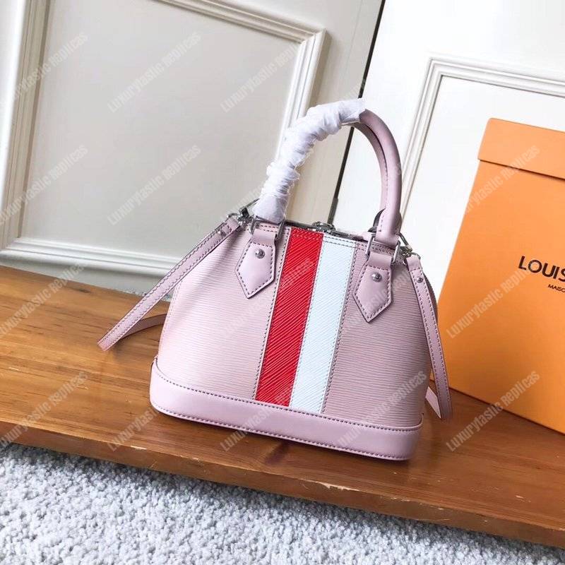 LV Alma BB Epi Leather Two-Tone Rose Ballerine Pink
