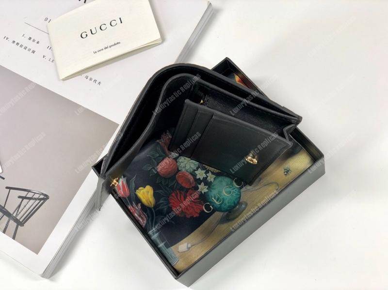 G*u*i ophidia suede card case wallet brown