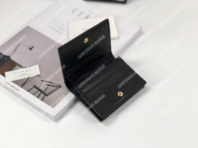 G*u*i ophidia suede card case wallet red