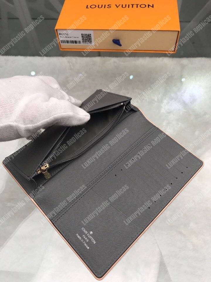 LV Brazza Wallet Monogram Titanium Gray